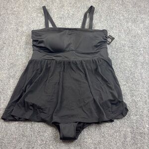 Torrid Black One Piece Swim Dress